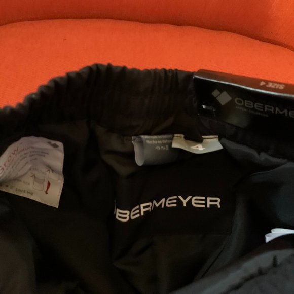 *NEW* OBERMEYER KIDS' 4 or 5 MINI ALPINIST INSULATED PANT, BLACK, INSULATED - Picture 9 of 10